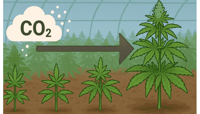 The effect of CO₂ levels on crop yields