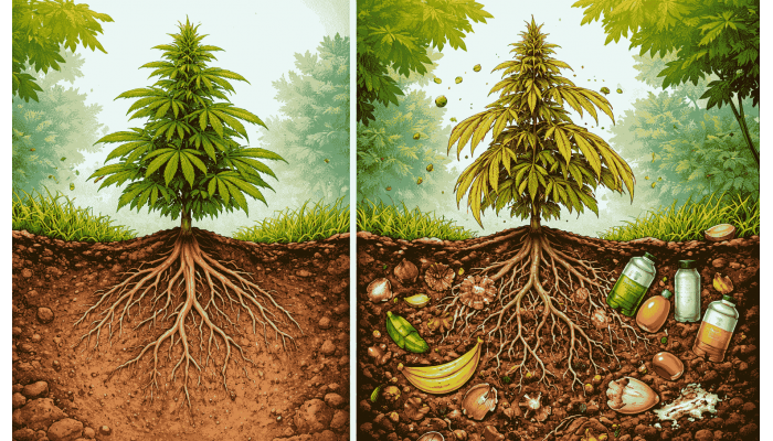 Why rich substrate for cannabis is sometimes worse than simple substrate