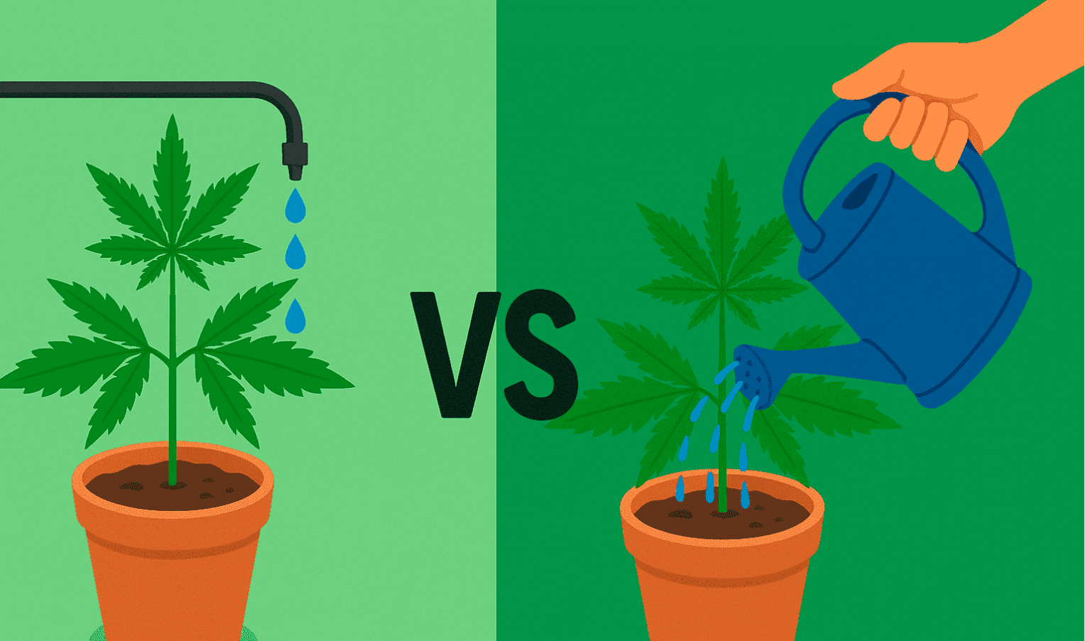 Крапельний полив vs ручний
