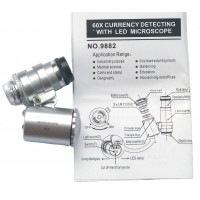 Mini Pocket Microscope (60x magnification) with lights