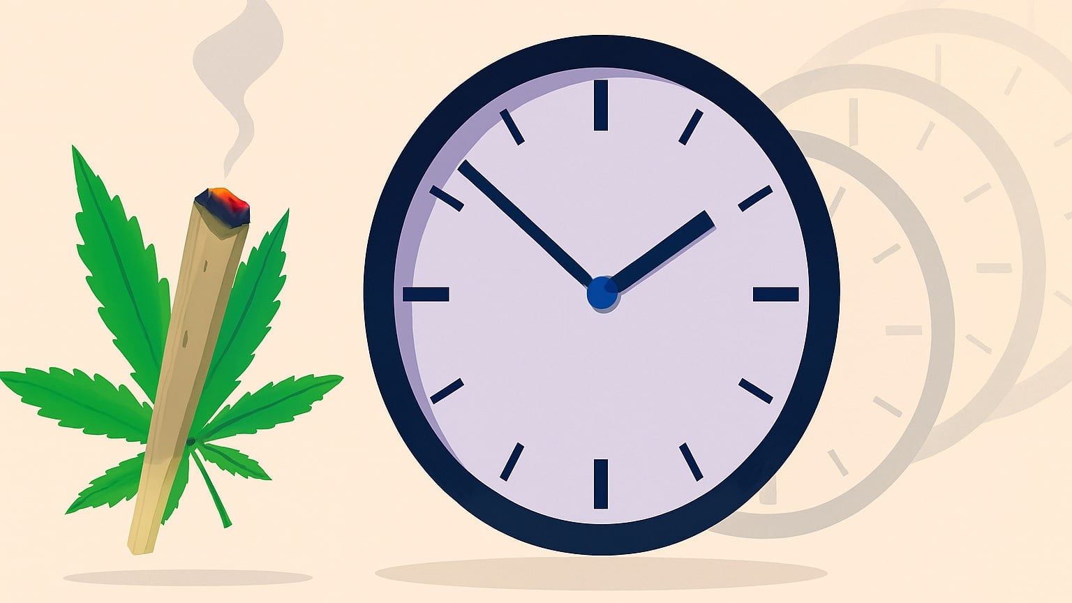 time dilation after ganja perception after cannabis